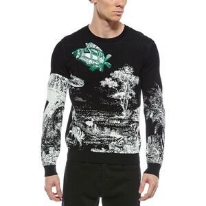 Valentino Mens  Maglieria Knit Sweater, Black